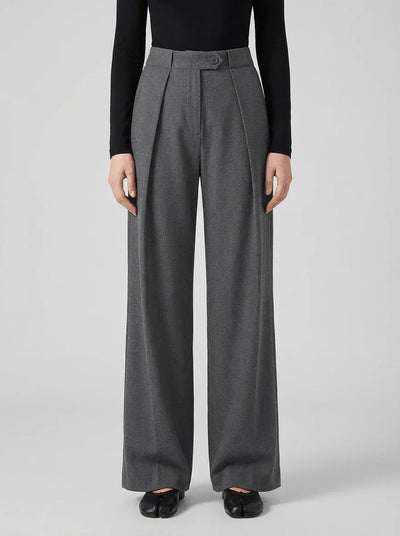 Elena | High Waist Classic Straight Pants - Credo Nera