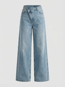 Sienna | Chic Mid Waist Wide Leg Jeans for Women - Credo Nera