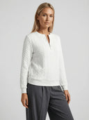 Elena | Mason Elegant Cozy Zip Sweater - Credo Nera