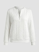 Elena | Mason Elegant Cozy Zip Sweater - Credo Nera