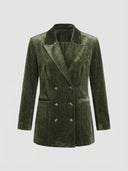 Liam | Stylish Elegant Regular Fit Velvet Blazer - Credo Nera