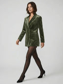 Liam | Stylish Elegant Regular Fit Velvet Blazer - Credo Nera