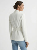 Mason | Elegant Belted Long Sleeve Blazer - Credo Nera