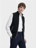 Maxwell | Modern Stylish Full-Zip Men's Vest - Credo Nera