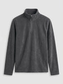 Liam | Comfortable Men's Half Zip Fleece Pullover - Credo Nera