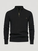 Arlo | Cozy Stylish Half-Zip Knit Sweater - Credo Nera