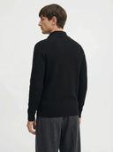 Arlo | Cozy Stylish Half-Zip Knit Sweater - Credo Nera