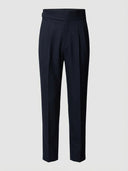 Daniel | Smart Tailored Men's Trousers with Pleats - Credo Nera