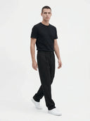 Mason | Stylish Elastic Waist Men's Trousers - Credo Nera
