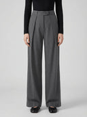 Elena | High Waist Classic Straight Pants - Credo Nera