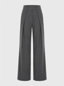 Elena | High Waist Classic Straight Pants - Credo Nera