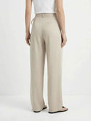 Alice | Palazzo Tied Wide Leg Dress Pants - Credo Nera